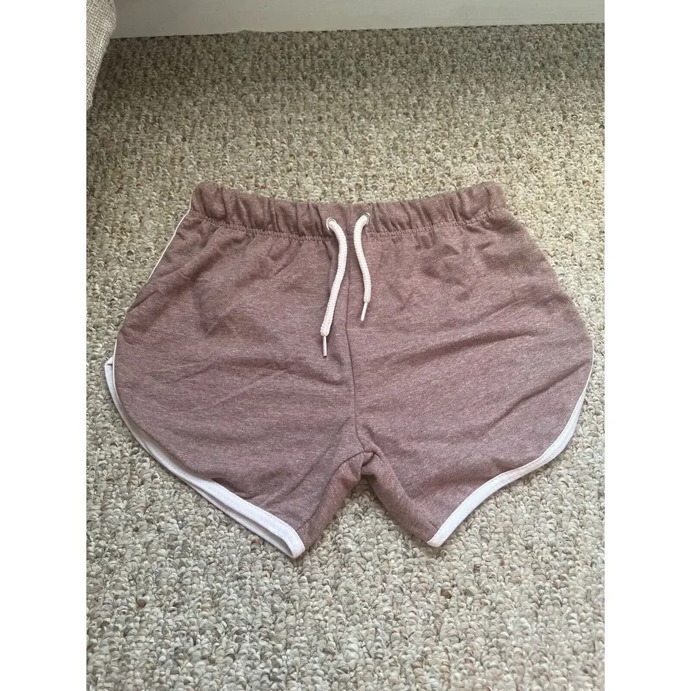 Sunsations Womens‎ Youth Large Cotton Blend Pink Beach Shorts